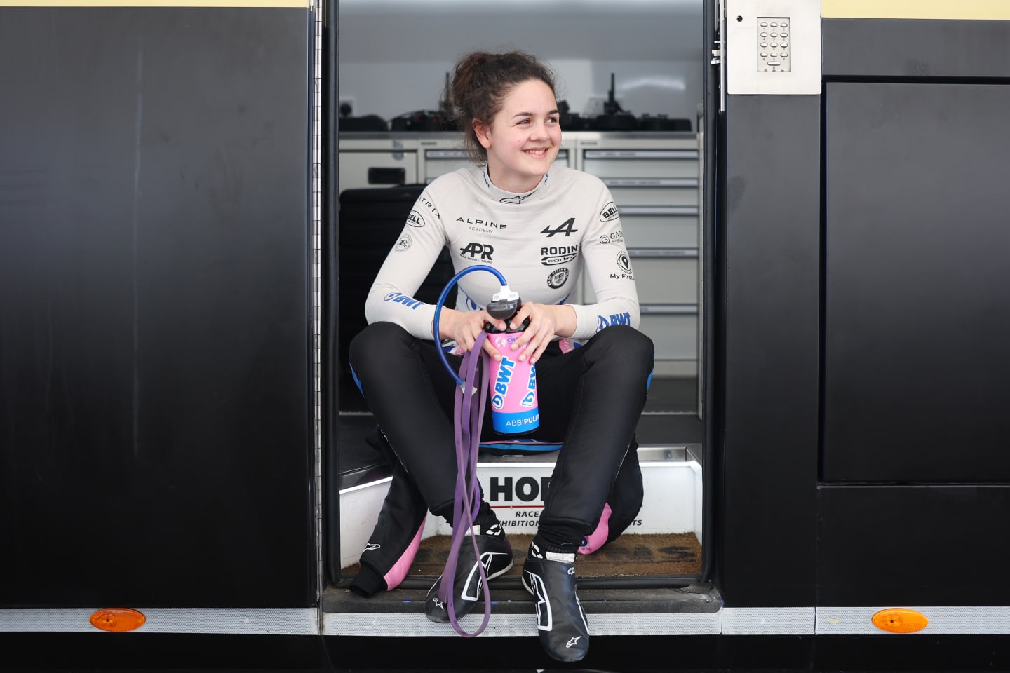 ZANDVOORT, NETHERLANDS - JUNE 25: Abbi Pulling of Great Britain and Rodin Carlin (10) looks on